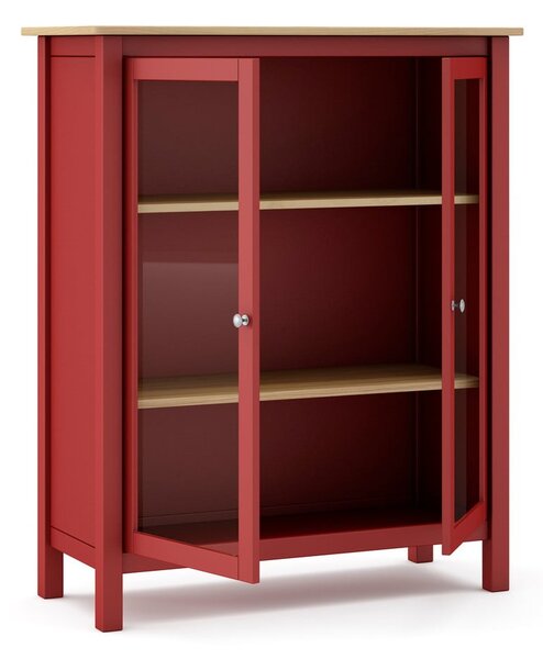 Vetrina in legno di pino rosso/naturale 90x110 cm Misti - Marckeric