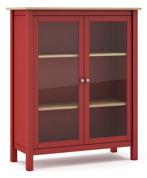 Vetrina in legno di pino rosso/naturale 90x110 cm Misti - Marckeric