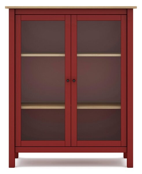 Vetrina in legno di pino rosso/naturale 90x110 cm Misti - Marckeric