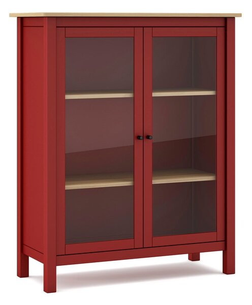Vetrina in legno di pino rosso/naturale 90x110 cm Misti - Marckeric