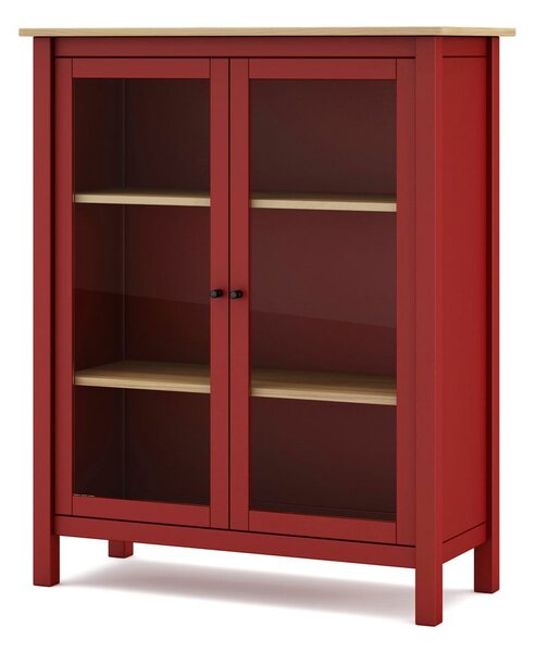 Vetrina in legno di pino rosso/naturale 90x110 cm Misti - Marckeric