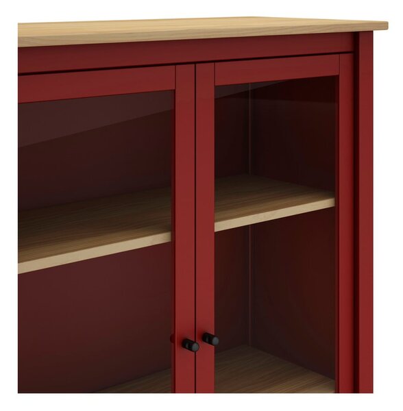 Vetrina in legno di pino rosso/naturale 90x110 cm Misti - Marckeric