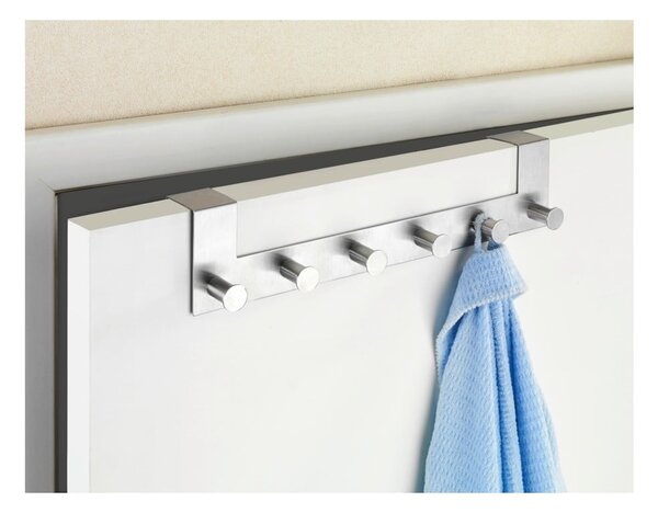 Appendino per porta con 6 ganci in argento Celano - Wenko