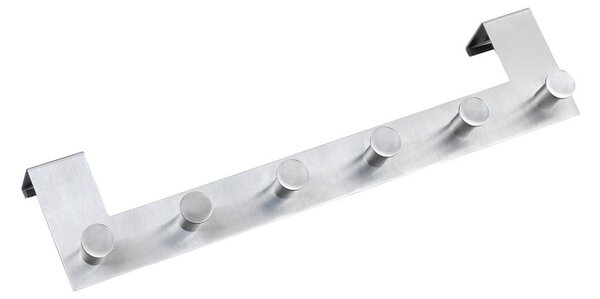 Appendino per porta con 6 ganci in argento Celano - Wenko