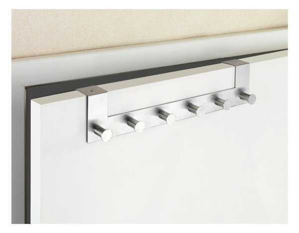 Appendino per porta con 6 ganci in argento Celano - Wenko