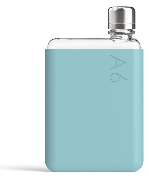 Manicotto per fiaschetta in silicone blu turchese Manicotto per fiaschetta in silicone blu turchese A6 - Memobottle