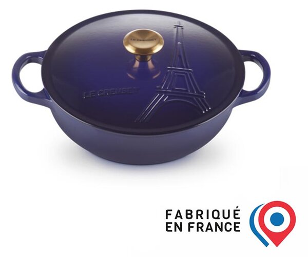 LE CREUSET Eiffel Tower Tegame in Ghisa 30 cm Indaco
