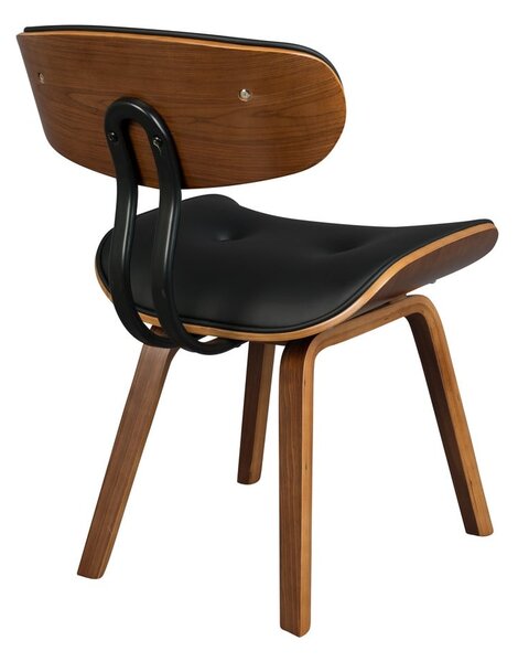 Sedia Wallnut nera Blackwood - Dutchbone