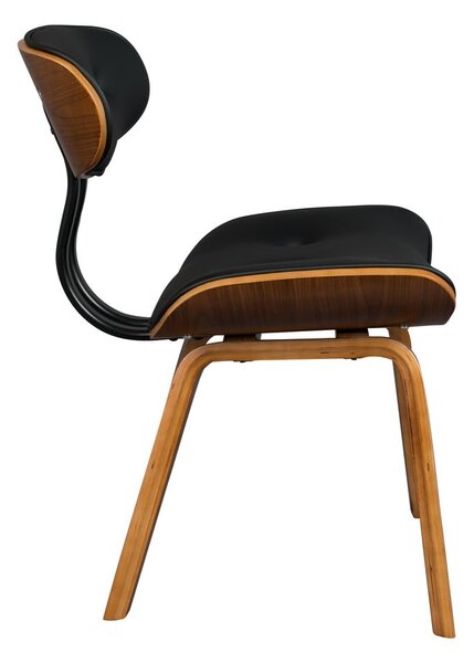 Sedia Wallnut nera Blackwood - Dutchbone