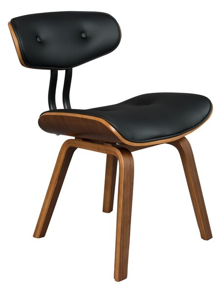 Sedia Wallnut nera Blackwood - Dutchbone