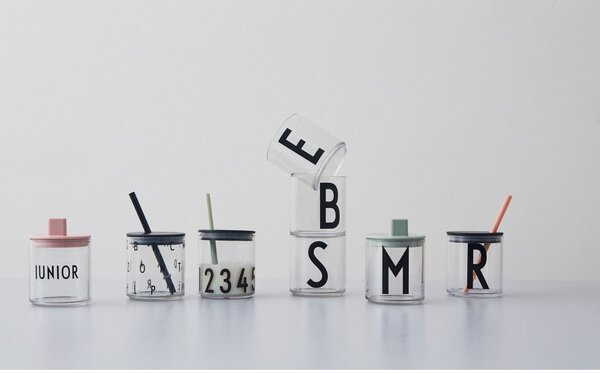Coperchio verde per tazza per bambini, ø 7 cm - Design Letters