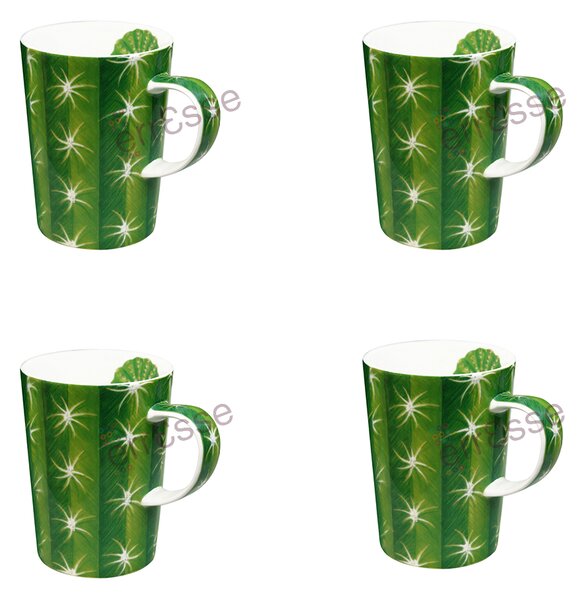 TAITÙ Cactus Tazze Mug 4 Pezzi