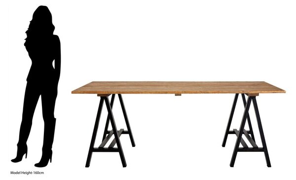 Tavolo da pranzo in legno di pino 100x200 cm Hampstead - Premier Housewares