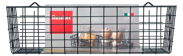 Cestino da cucina a parete nero Lava Koala - Metaltex