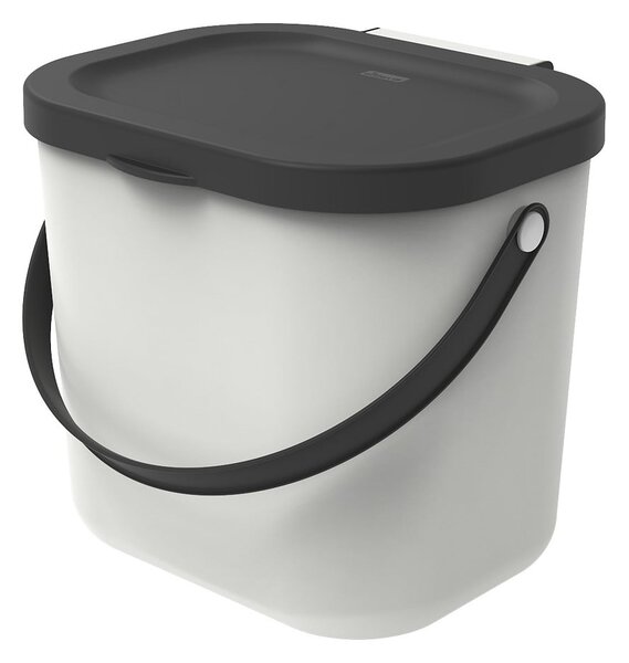 Contenitore per rifiuti compostabili bianco da 6 L Albula - Rotho