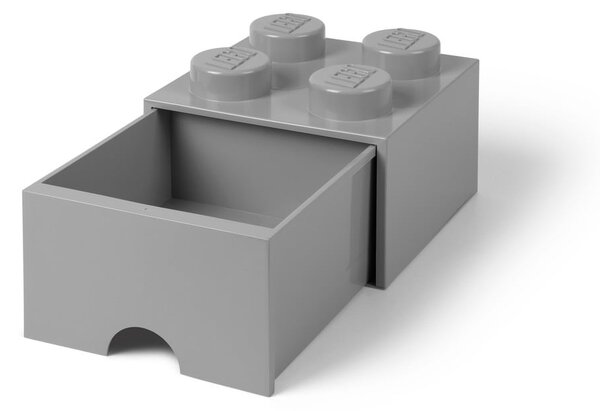 Scatola portaoggetti grigia quadrata - LEGO®