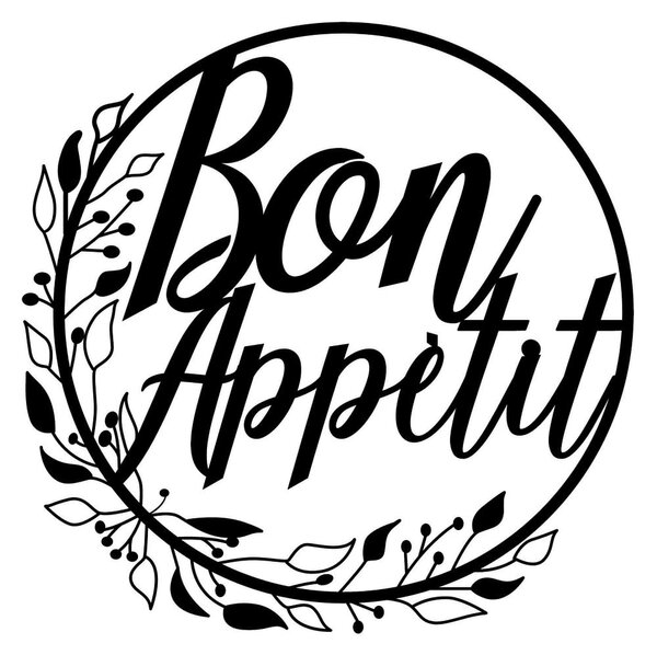 Decorazione murale in metallo Bon Appetit - Wallity