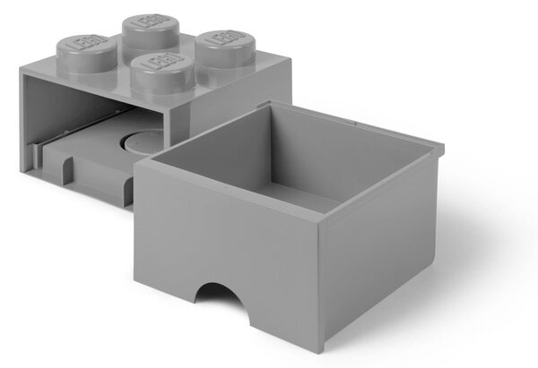 Scatola portaoggetti grigia quadrata - LEGO®