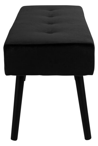 Panchina in velluto nero Skiby - House Nordic