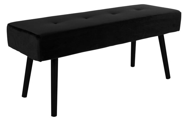 Panchina in velluto nero Skiby - House Nordic