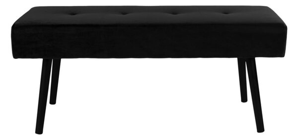 Panchina in velluto nero Skiby - House Nordic