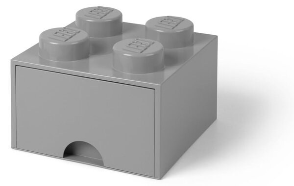 Scatola portaoggetti grigia quadrata - LEGO®