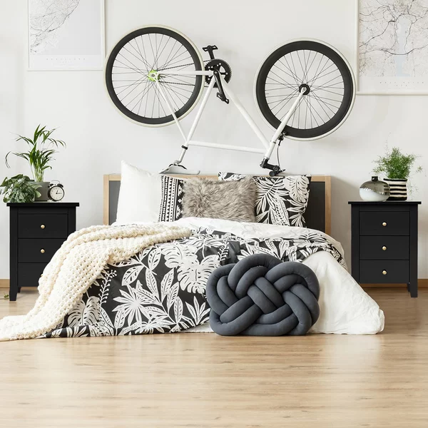 Costway Set di 2 comodini con 3 cassetti per camera da letto, Cassettiera moderna vicino al letto Nero