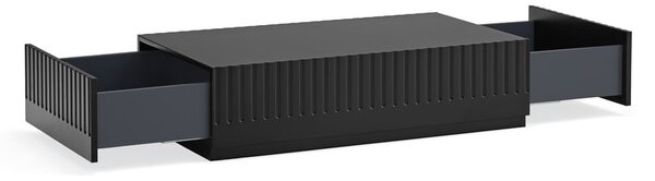 Tavolino nero con 2 cassetti Doric - Teulat
