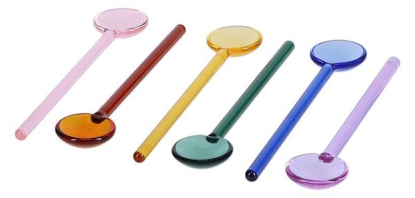 Set di cucchiaini da caffè in vetro 6 pz per 6 persone Tilly – ONA