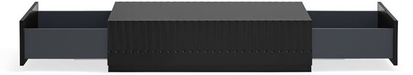 Tavolino nero con 2 cassetti Doric - Teulat