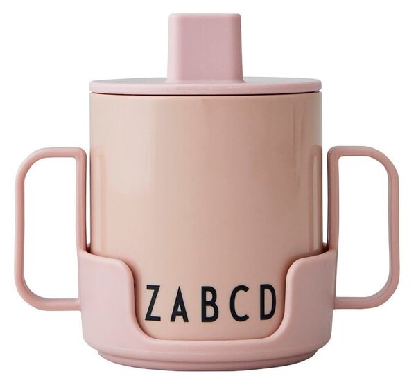 Tazza per bambini rosa Eat & Learn - Design Letters