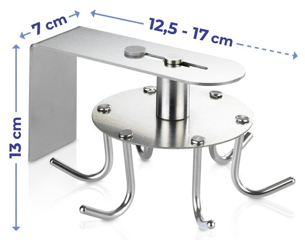 Organizzatore da cucina autoportante in acciaio inox - Maximex