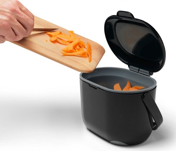 Contenitore nero per rifiuti compostabili 2,5 l - Addis