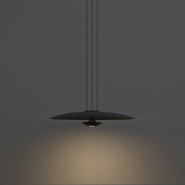 Lampada a Sospensione Moderna Nera Incl. LED Dimmerabile - Smith