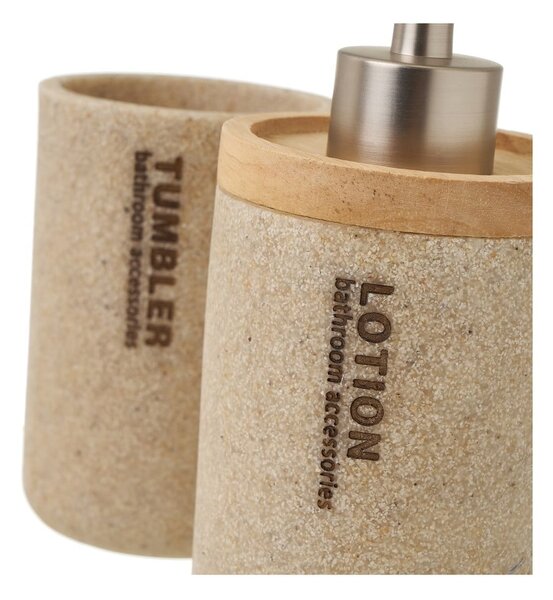 Set accessori bagno beige - Casa Selección