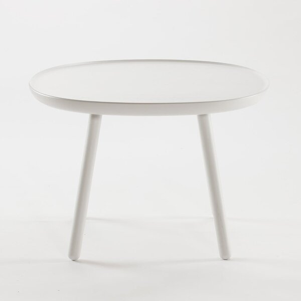 Tavolo in legno massiccio bianco, ø 64 cm Naïve - EMKO