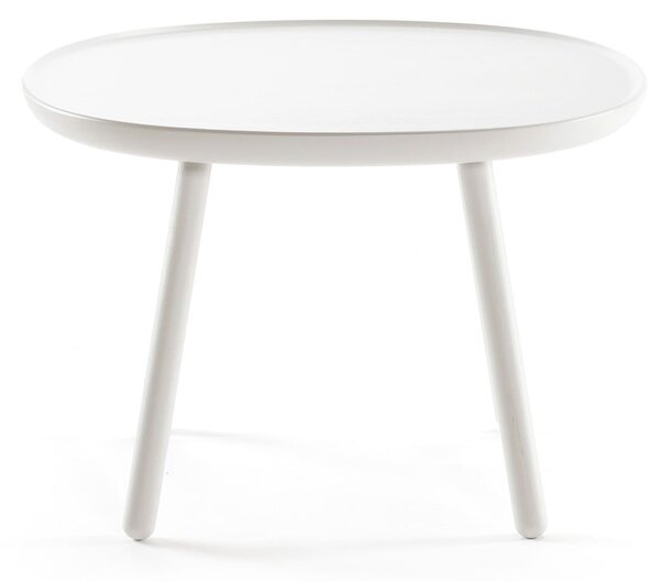 Tavolo in legno massiccio bianco, ø 64 cm Naïve - EMKO