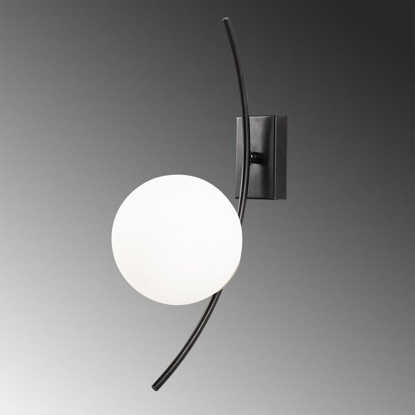 Lampada da parete bianca/nera Hilal – Opviq lights