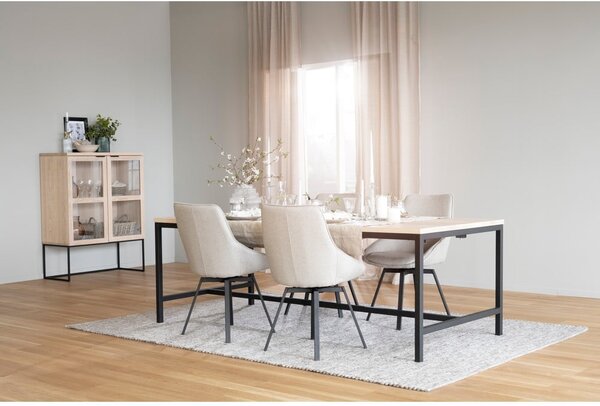 Sedia girevole beige Alison - Rowico