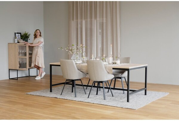 Sedia girevole beige Alison - Rowico