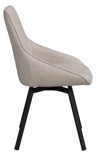 Sedia girevole beige Alison - Rowico