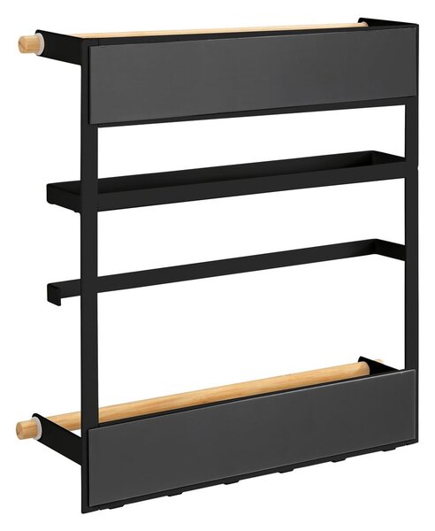 Organizzatore da parete nero per la cucina Magna - Wenko