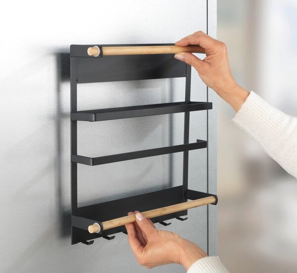Organizzatore da parete nero per la cucina Magna - Wenko
