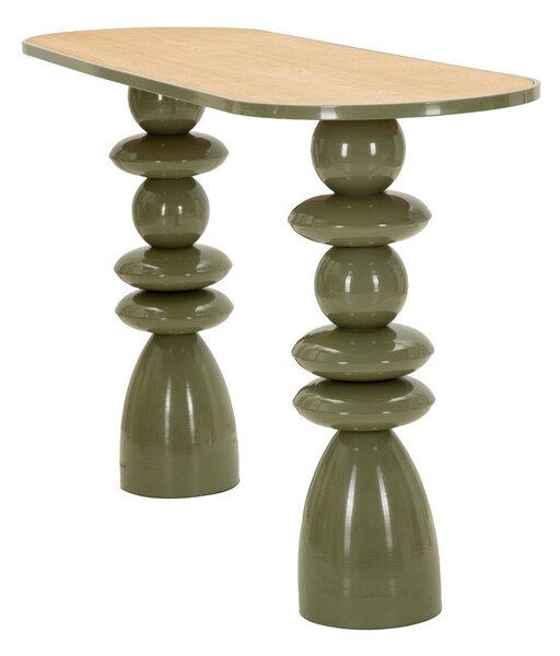 Tavolo consolle verde in metallo 45x150 cm Metal Console – Mauro Ferretti