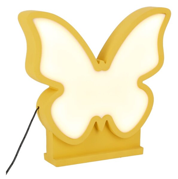 Lampada per bambini gialla Butterfly - Candellux Lighting