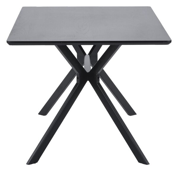 Tavolo da pranzo nero , 160 x 90 cm Bruno - WOOOD