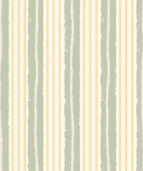Carta da parati Righe verticali color menta e gialle su uno, Parati geometrica classici, Parati geometrica a righe classici, a01268v5 : Uwalls.it