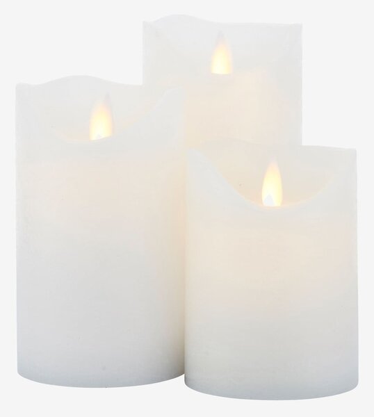 Candele LED in set da 3 (altezza 15 cm) Sara Exclusive - Sirius
