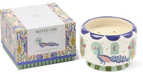 Paddywax A Dopo Peacock Blue candela profumata di ceramica 680 g