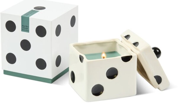 Paddywax Lucky Dice Misted Lime candela profumata di ceramica 283 g